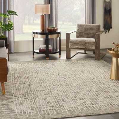 Vail Ivory and Earth Tone Hand-Tufted Wool Area Rug