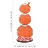 Darware 30" Fall Pumpkin / Christmas Snowman Reversible Stand; Holiday Decor Wooden Stand Up Figure - 3 of 4