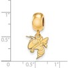 Black Bow Jewelry 14k Yellow Gold Plated Sterling Silver Georgia Tech Yellow Jackets NCAA Bead Charm - 2 of 3