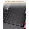 6.8FT Heavy Duty Truck Bed Mat for 1999-2016 Ford F250/F350/F450 Super Duty ¨C All-Weather TPE Non-Slip Bed Liner Protector (Black, 1-Pack) - 3 of 4