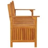 vidaXL Storage Bench 66.9" Solid Wood Acacia - 4 of 4