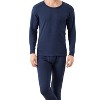 iNova"Men's Thermal Underwear Set, Long Johns, Long Sleeve Top & Bottom, Winter Sports Base Layer"BlackGrey&Navy - 4 of 4