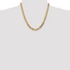 Black Bow Jewelry Men's 7.25mm 14k Yellow Gold Solid Beveled Curb Chain Necklace - 2 of 4