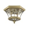 Livex Lighting Monterey/Georgetown 2 - Light Flush Mount in  Antique Brass - image 2 of 4