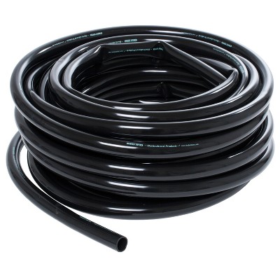 Active Aqua HGTB100 1 Inch Inside Diameter Vinyl Tubing for Indoor Vegetation Growing Hydroponic Irrigation Systems and Tanks, 100 Feet, Black