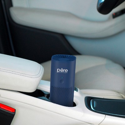 Blue Portable HEPA Air Purifier with Odor Absorbing Filter