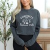 Simply Sage Market Women's Embroidered Yosemite National Park Long Sleeve Garment Dyed Tee - 2 of 3