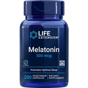 Melatonin 500mcg by Life Extension  -  200 VegCap - 1 of 2