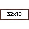 PosterPalooza | Panoramic Classic Modern Brown Frame - UV Acrylic, Foam Board Backing, Hanging Hardware - 2 of 4