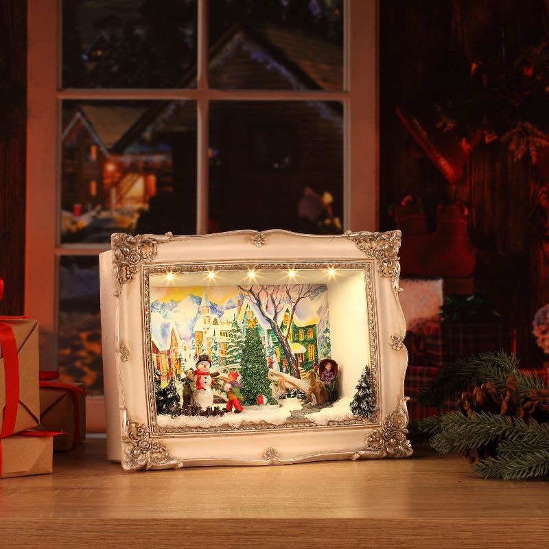 Mr. Christmas Animated Shadow Box Scene Animated Musical Christmas Decoration - Village, 3 of 6