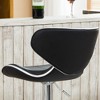 DSVIMOY Counter and Bar Stool Airlift Adjustable Swivel Barstool Set for Modern Kitchens, Black, 24"*19.63"*13.6" - 3 of 4
