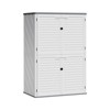 Resin Outdoor Storage Shed, 34/65 Cu Ft Outdoor Storage Cabinet, Waterproof Resin Storage - 2 of 4