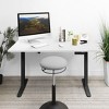 Mount-It! Dual Motor Electric Standing Desk with 55" Tabletop, Black & White - 3 of 4