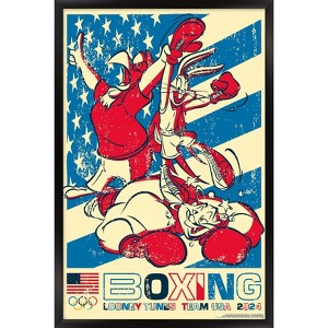 Trends International Looney Tunes x Team USA - Boxing Framed Wall Poster Prints - 1 of 4