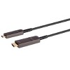 Monoprice USB 3.1 Type-C to HDMI Video Cable - 50 Feet - Black | 4K@60Hz, Fiber Optic, AOC, Transmits Up To 100 Feet, Gold Plated Connectors - SlimRun - 2 of 4