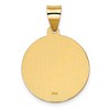 Black Bow Jewelry 14k Yellow Gold Hollow San Judas Tadeo Medal Pendant, 19mm (3/4 Inch) - 3 of 4