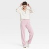 Women's Leisure Studio Mid-Rise Straight Leg Sweatpants - Universal Thread™ - 3 of 3