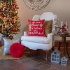 19"x19" Merry Little Christmas Square Throw Pillow Cover Red - Pillow Perfect - 4 of 4