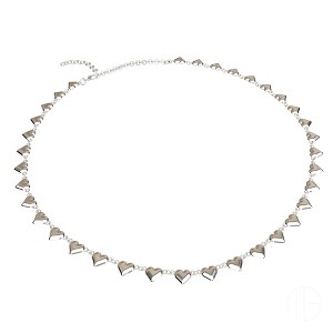 Maya's Grace Small Hearts Choker Necklace for Women, Gold and Silver Plated - 1 of 4