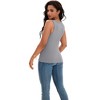 ATHLECHIC Women's Scoop Neck Ribbed Wide Strap Sleeveless Workout Basic Sport Tank Tops - 4 of 4