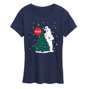 Women's - Coca-Cola - Christmas Tree Short Sleeve Graphic T-Shirt - 1 of 4