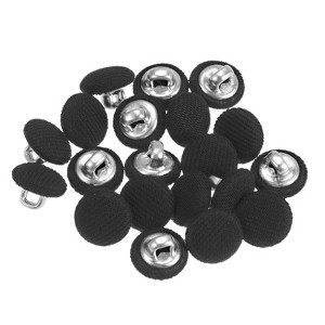 Unique Bargains DIY Craft Metal Shank Cotton Covered Round Sewing Buttons 20 Pcs - 1 of 4