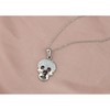 Anna-Kaci Crystal Rhinestones Skull Pendant Necklace for Halloween & Punk Rock - 3 of 4