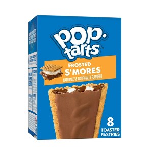 Pop-Tarts Frosted S'mores Toaster Pastries, Breakfast Foods, Shelf-Stable, 13.5 oz (8 Count), Pack of 4 - 1 of 4