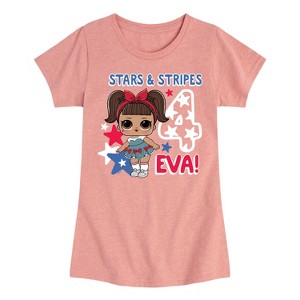 Girls' - LOL Surprise! - 4th of July Fitted Short Sleeve Graphic T-Shirt - 1 of 4
