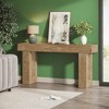 ORRD Console Table, Wooden Rectangular Sofa Table Behind The Couch - 3 of 4