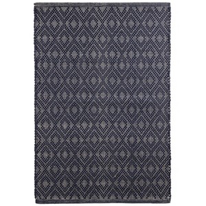 Home Conservatory Optic Diamond Handwoven Cotton Indoor Area Rug - 1 of 4