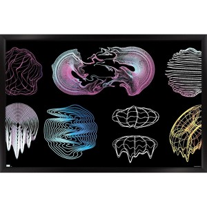 Trends International Retrofuturistic  Shapes Framed Wall Poster Prints - 1 of 4