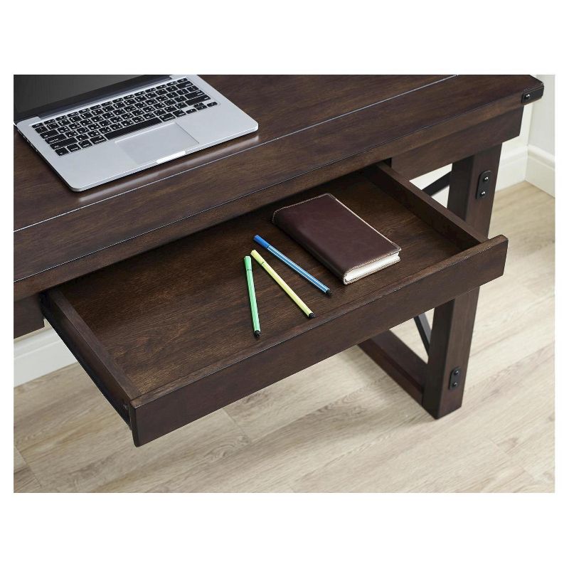 Hathaway Wood Writing Desk with Drawers Espresso - Room &#38; Joy, 3 of 6