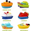 6-Pack Light-Up Boat Bath Toys, Color-Changing Floating Set for Bathtub and Pool - 3 of 4