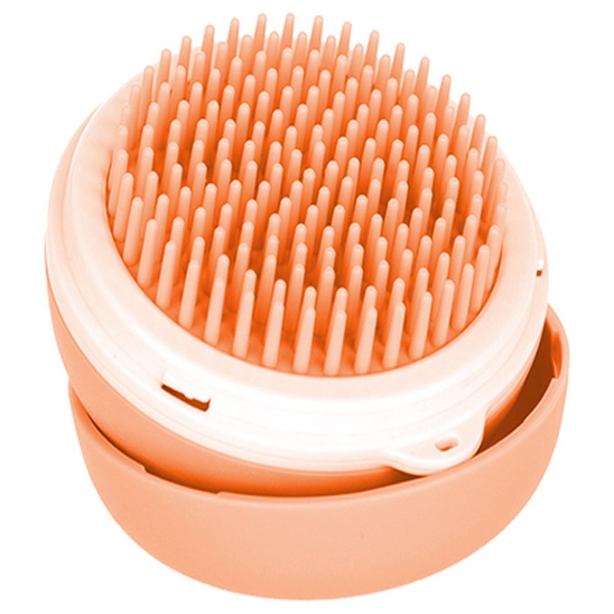 Pet Life Bravel 3-in-1 Travel Pocketed Dual Grooming Brush and Pet Comb, Grey - thumbnail 6