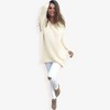 Anna-Kaci Women's Oversized V-Neck Fleece Tunic Sweater Long Sleeve Cozy Top - 4 of 4