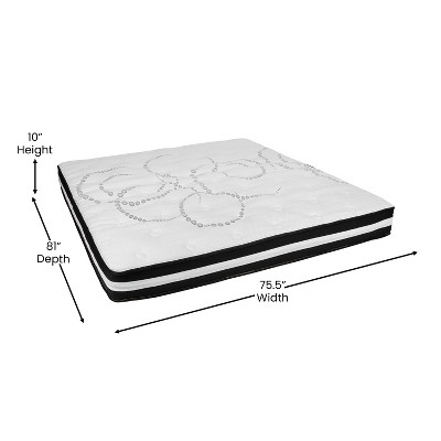 King 10 Inch Hybrid Pocket Spring Mattress