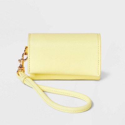 Yellow wristlet hot sale