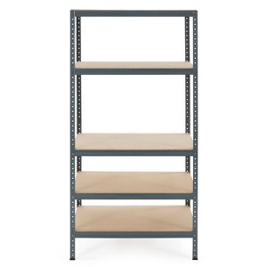 Trestles 36 x 72" 5 Adjustable Metal Shelve Garage Storage Unit, 500 lb Capacity - 1 of 4