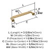 Amerock Cowrie Pull for Cabinets, Drawers, and Furniture - 3 of 4