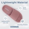 CUSHIONAIRE Feather Slides – Comfortable Cloud Cushion House Slippers for Women, Indoor Outdoor EVA Foam Foot Spa Shower Shoes, Non-Slip Arch Support - 4 of 4