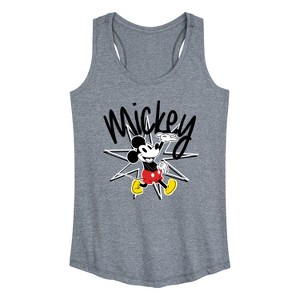 Women's - Disney - Mickey Star Burst Graphic Racerback Tank - 1 of 4