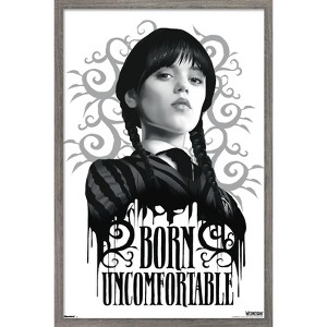 Trends International Wednesday: Season 2 (2025) - Wednesday Born Uncomfortable Framed Wall Poster Prints - 1 of 4