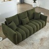 NicBex 82"Modular Sofa Couch with 3 Back Pillows Mid-Century Upholstered 3-Seater Couch with Soft Back Cushion for Living Room,Bedroom - 4 of 4