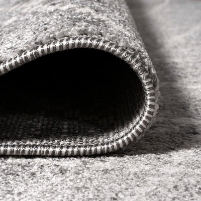 Gray Diamond Reversible Synthetic Runner Rug, 2'x8'
