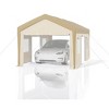 Carport Replacement Canopy Cover – Heavy-Duty Waterproof, UV & Wind-Resistant PE Fabric - 3 of 4