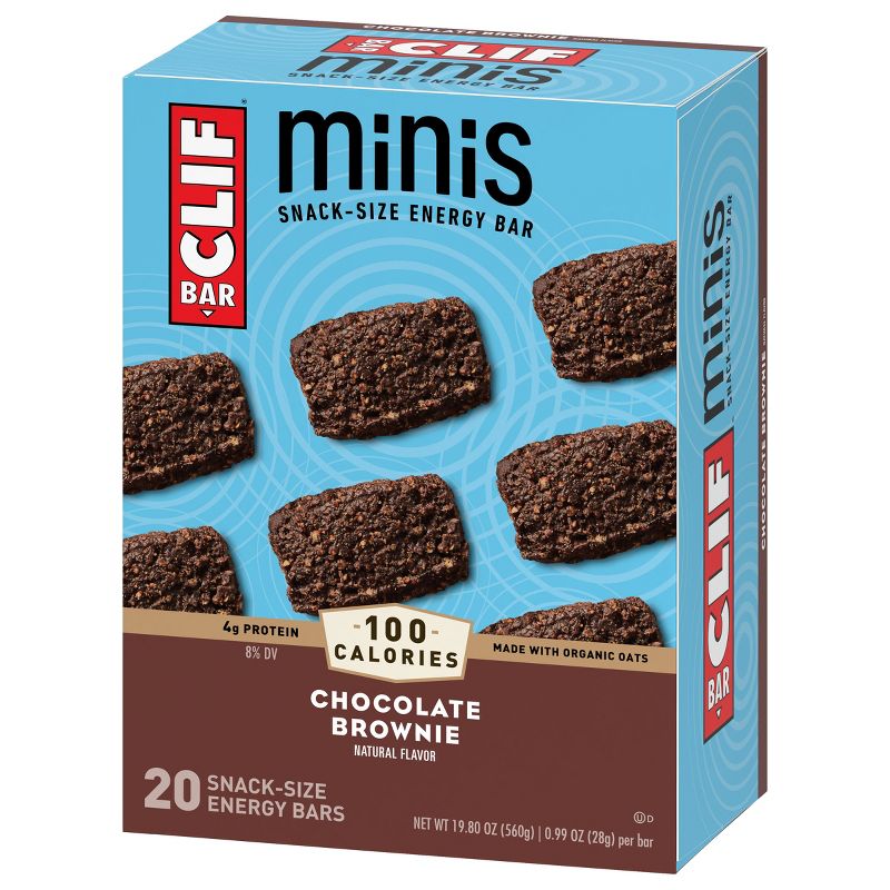 CLIF Bar Chocolate Brownie Energy Bar Minis - 19.8oz/20ct, 5 of 11