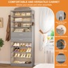 Aheaplus 80-In Tall Shoe Cabinet with Drawers, 9-Tier Shoe Storage Shelves - 3 of 4