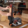 TROPOW 4"x36" Belt & 6" Disc Sander - 1/2HP Woodworking Bench Sander with Cast Iron Base for DIY & Professional Use (1-Pack, Gray) - 3 of 4
