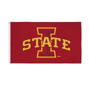 NCAA Iowa State University Flag with Grommets, 3'x5' ISU Cyclones Outdoor College Flags & Banners for Garden Patio Indoor Wall Décor - 1 of 4
